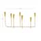 CosmoLiving by Cosmopolitan 10'' Gold Iron Contemporary Candlesticks Holder